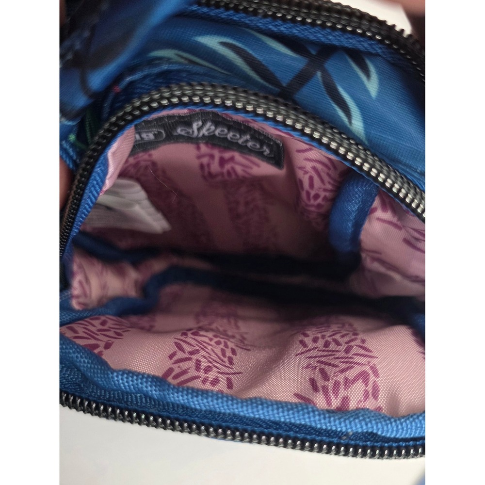 Lug Skeeter Mini Crossbody Bag Flamingo Blue Tropical Quilted Belt Bag NWT - Picture 12 of 13